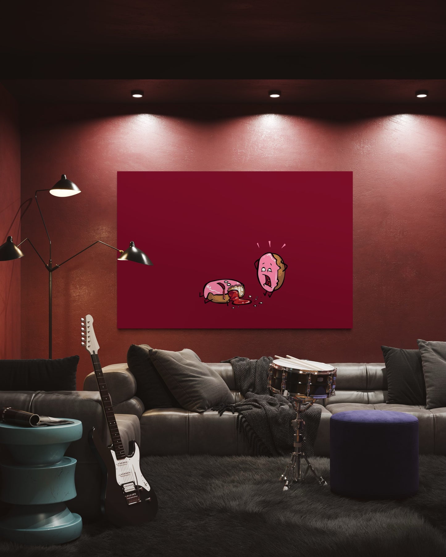 Cuadro decorativo canvas Donas 001