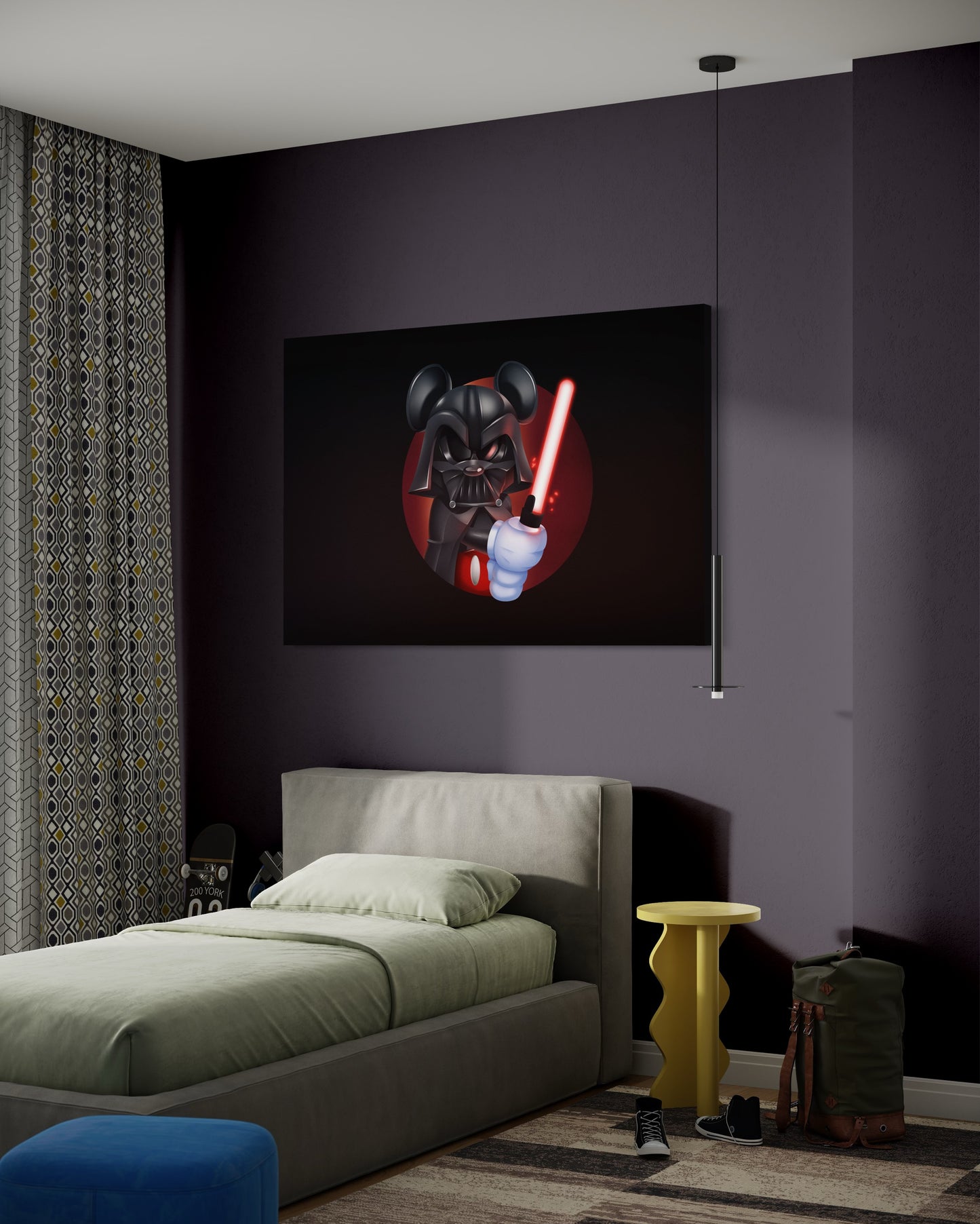 Cuadro decorativo canvas Darth Mouse