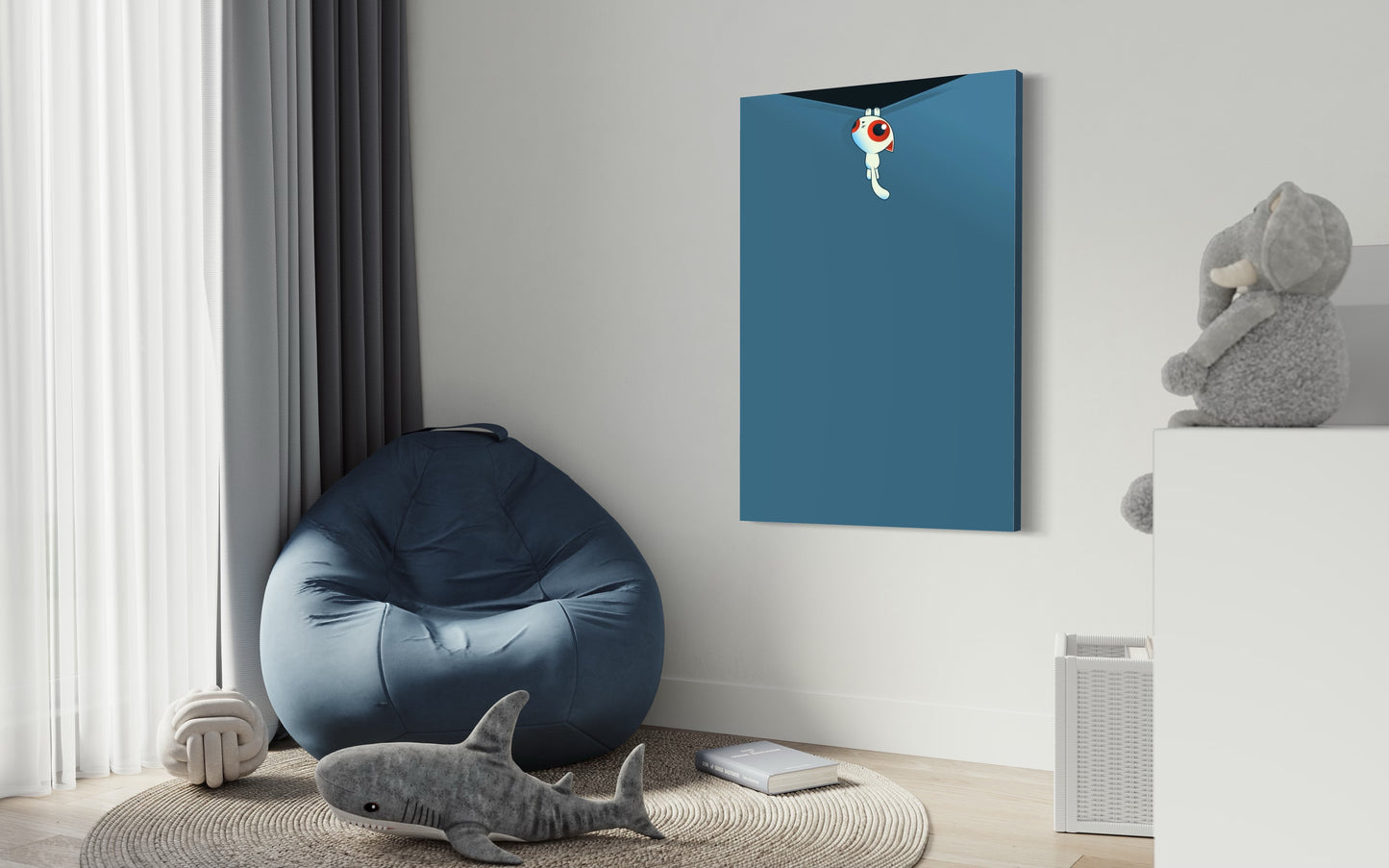 Cuadro decorativo canvas Gato 003