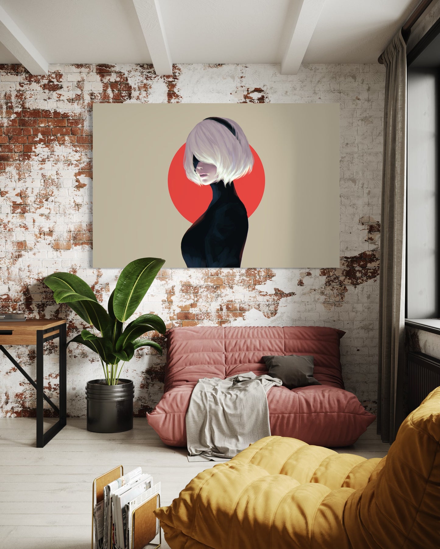 Cuadro decorativo canvas Mujer 021