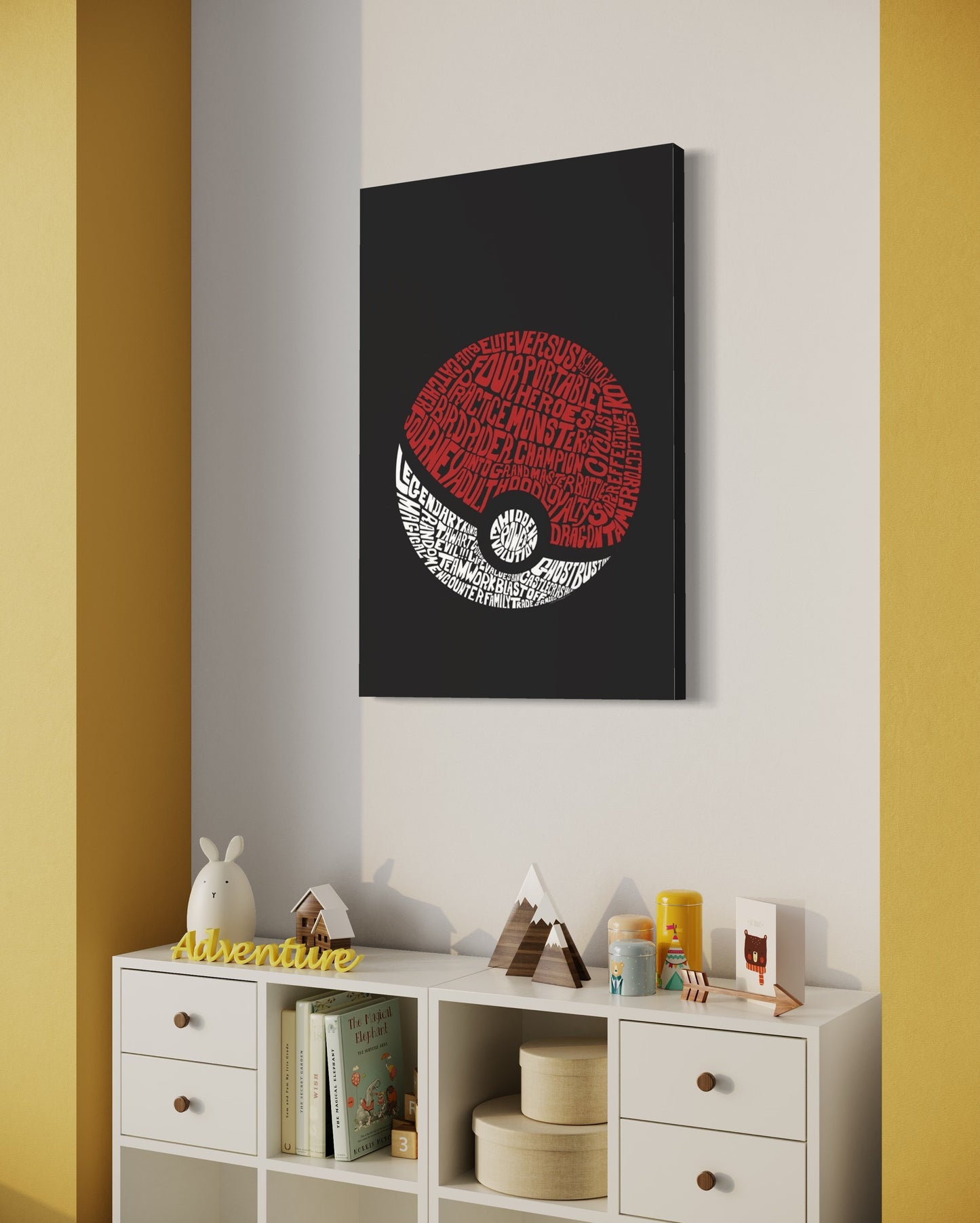 Cuadro decorativo canvas Pokebola 001