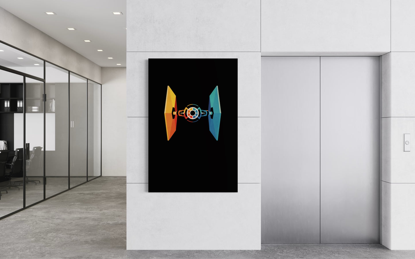 Cuadro decorativo canvas Nave Star Wars 001