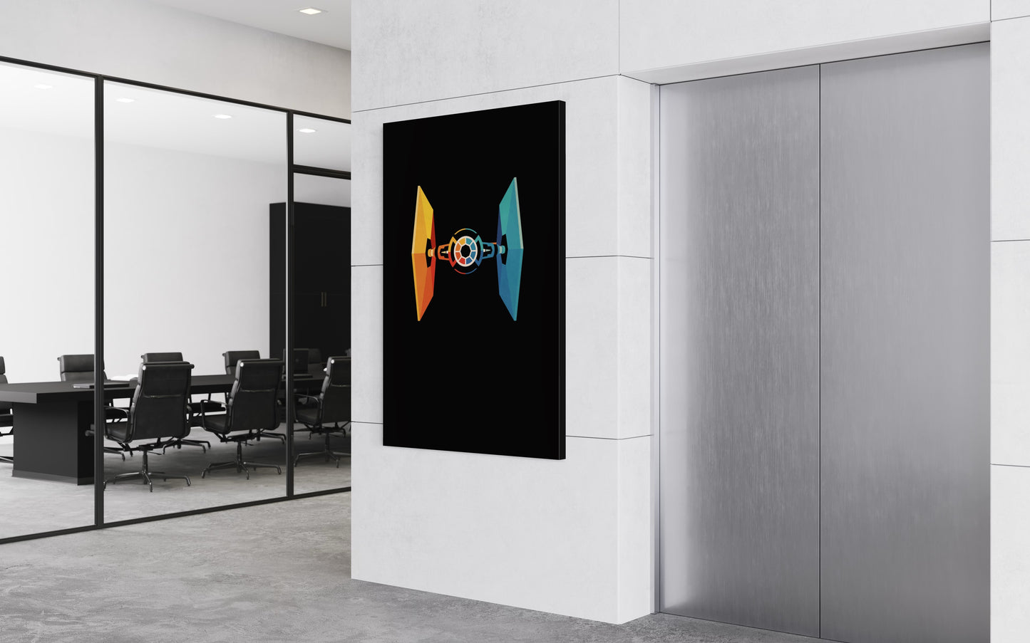 Cuadro decorativo canvas Nave Star Wars 001