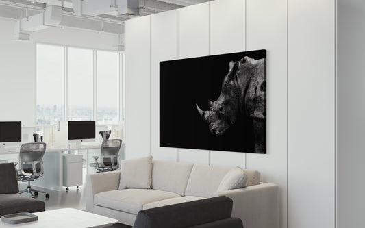 Cuadro decorativo canvas Rinoceronte 003