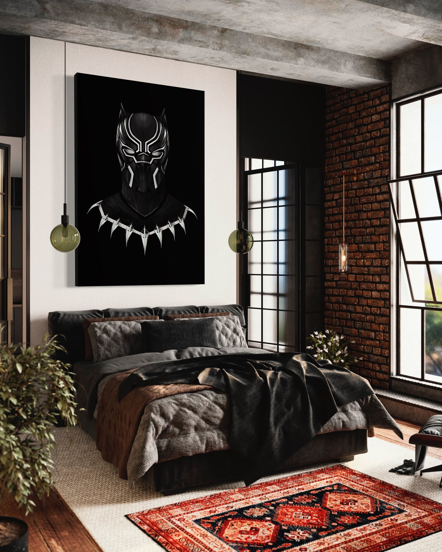 Cuadro decorativo canvas Black Panther 002