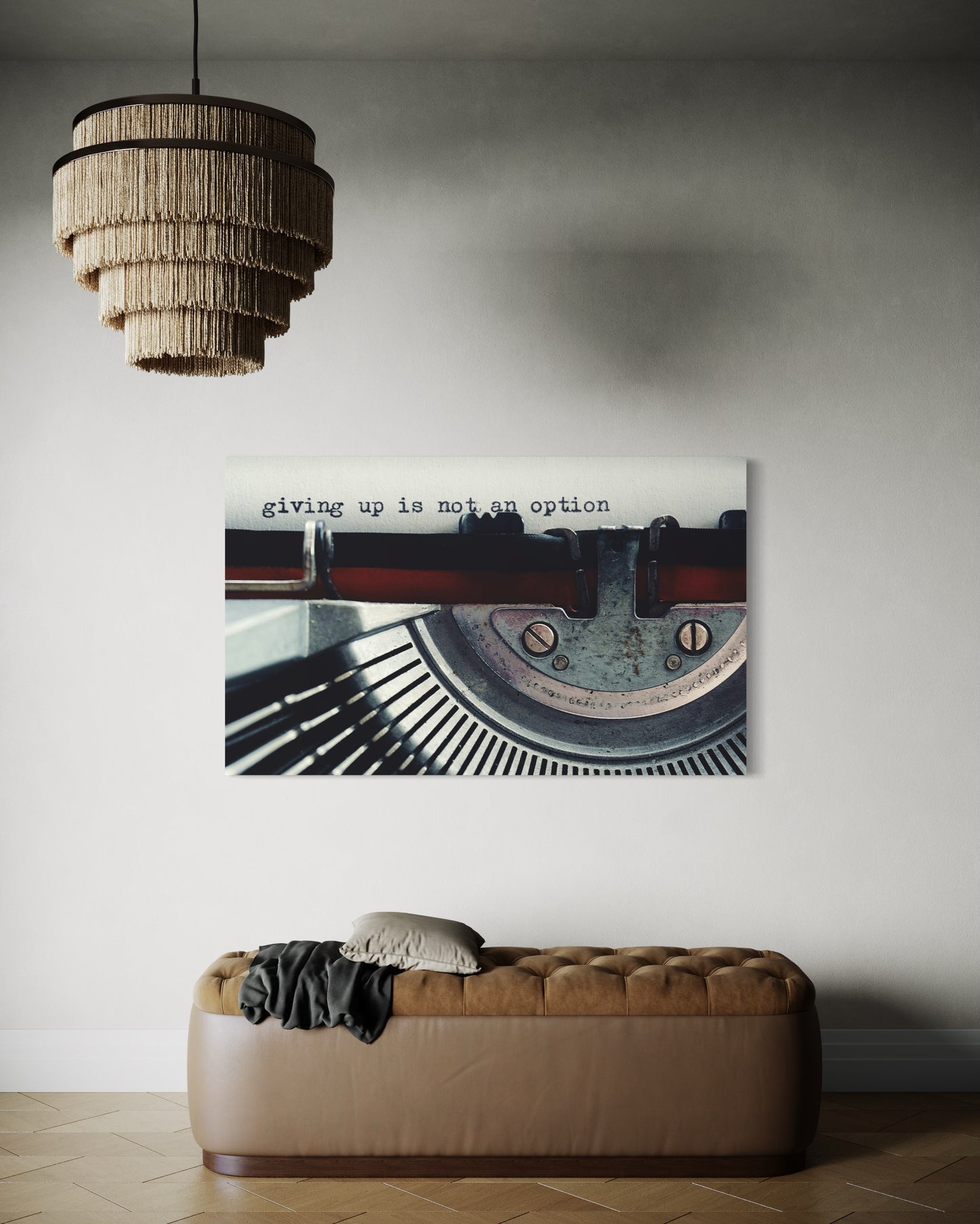Cuadro decorativo canvas Giving up is not an option