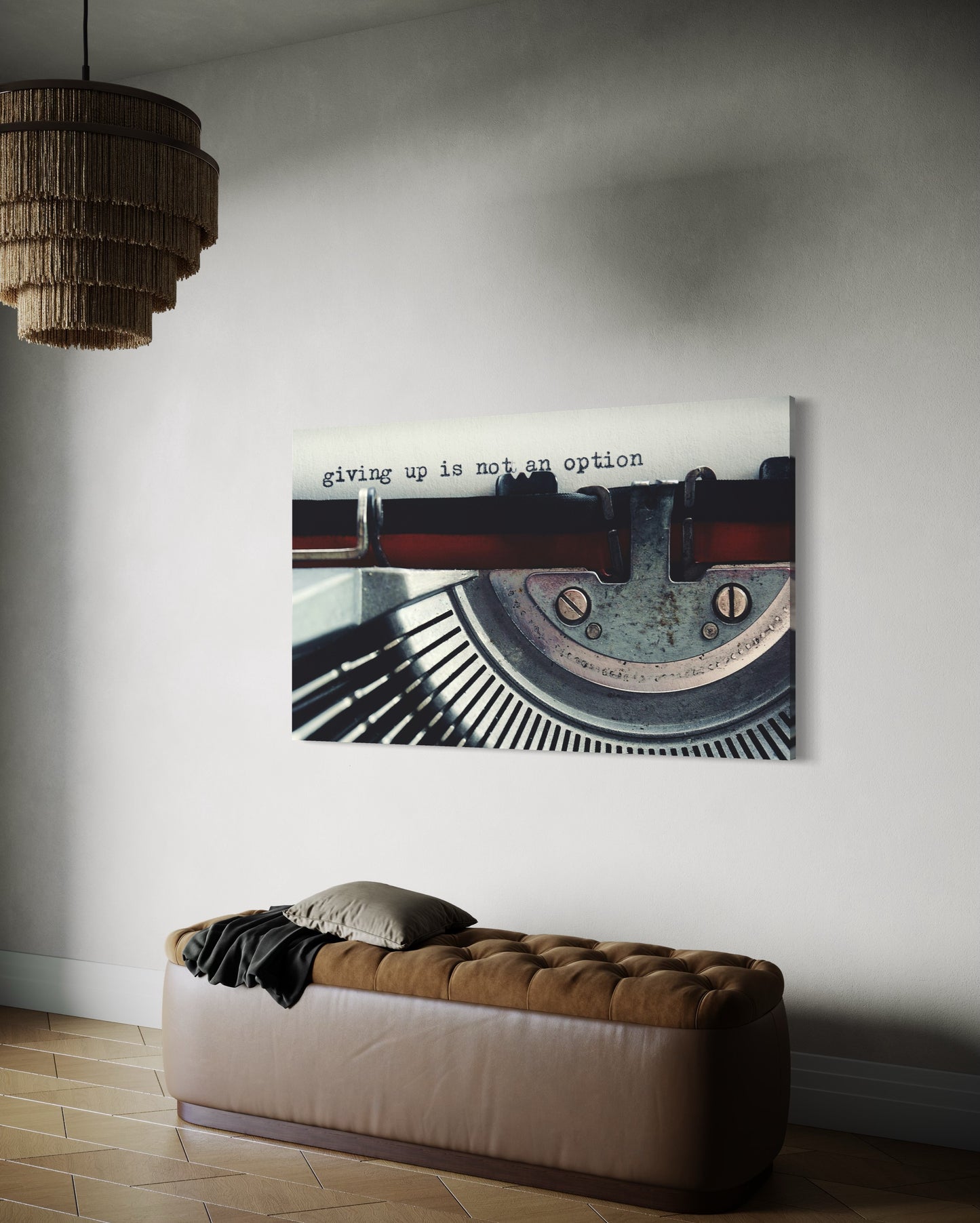 Cuadro decorativo canvas Giving up is not an option