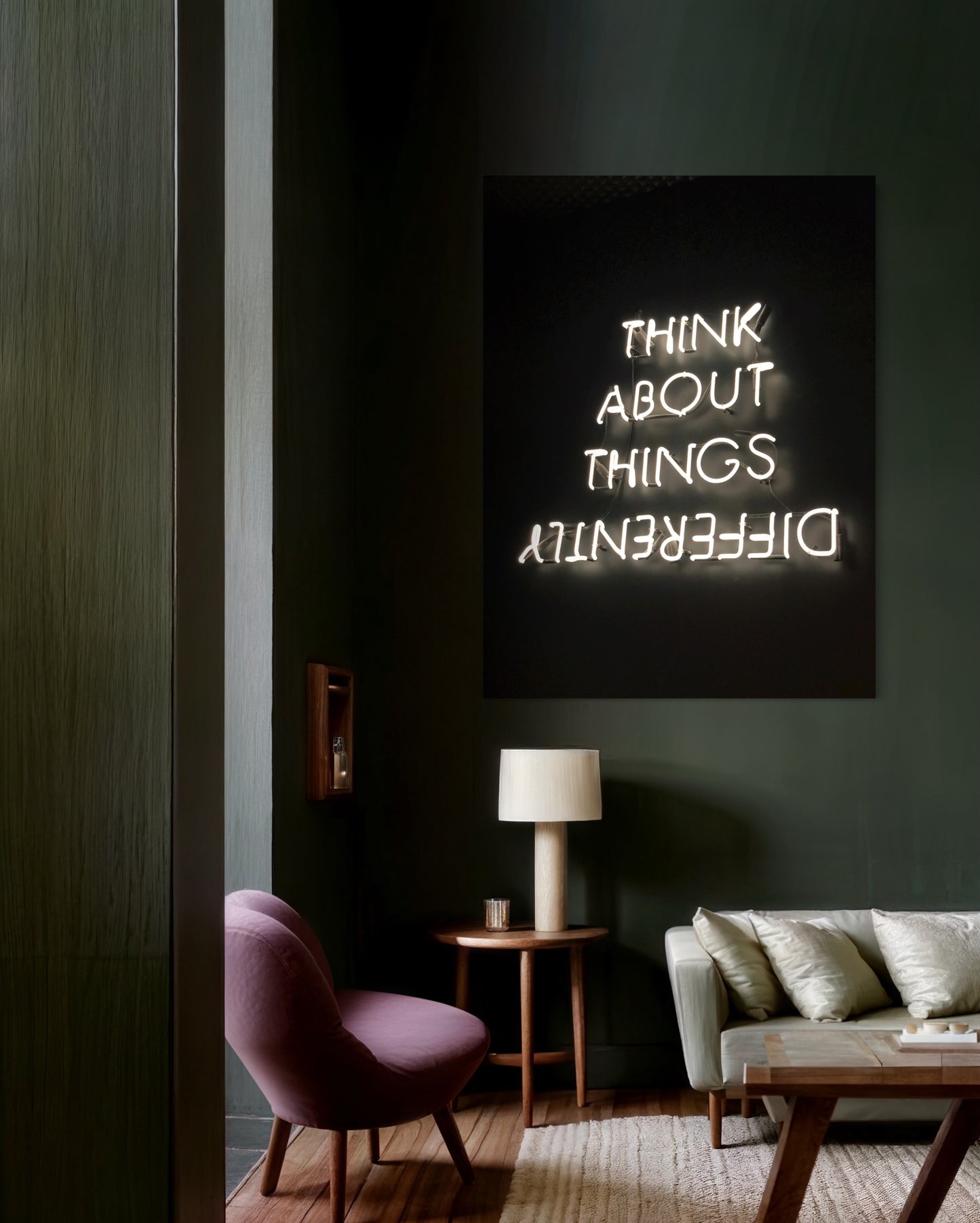 Cuadro decorativo canvas Think about things differently