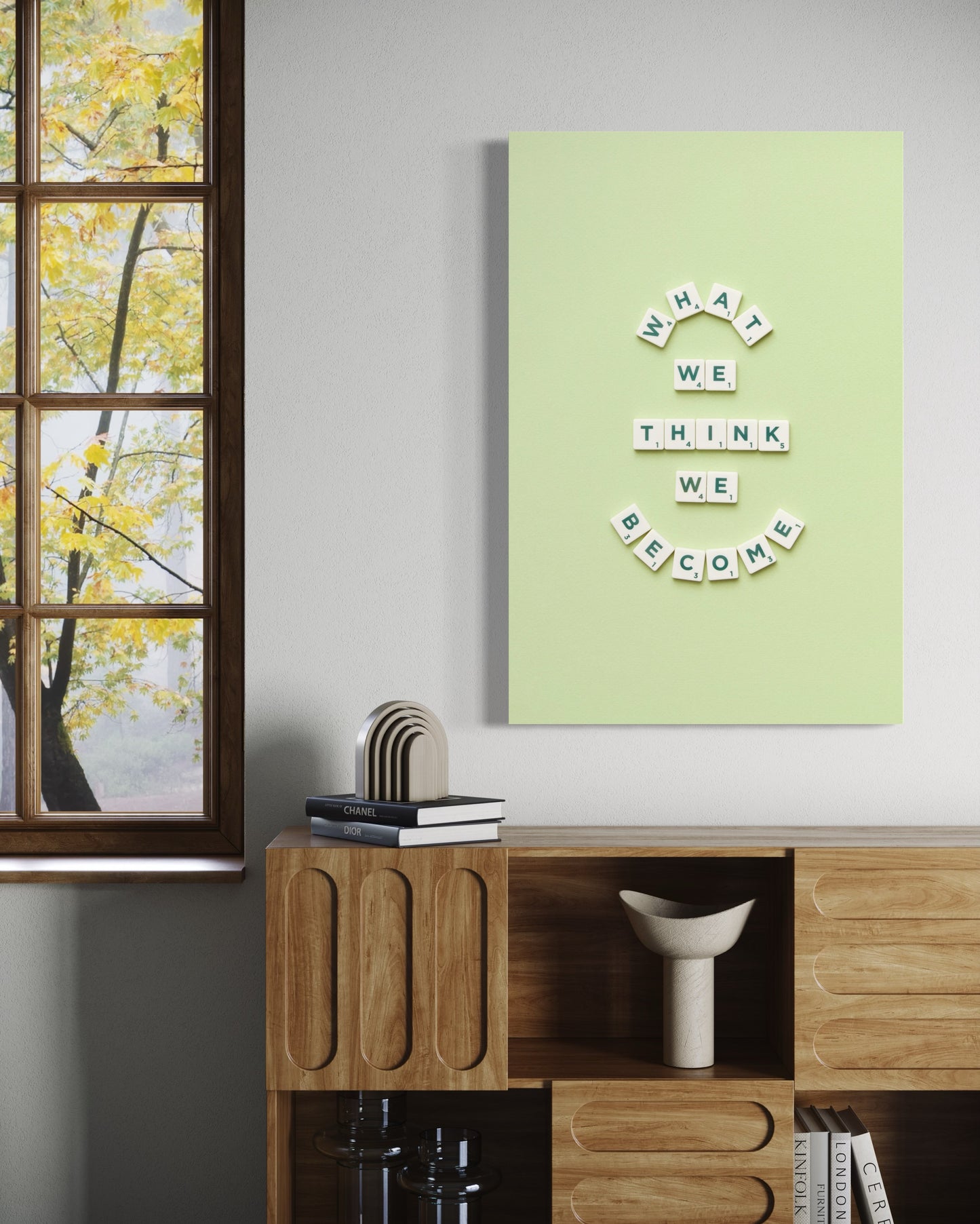 Cuadro decorativo canvas What we think we become