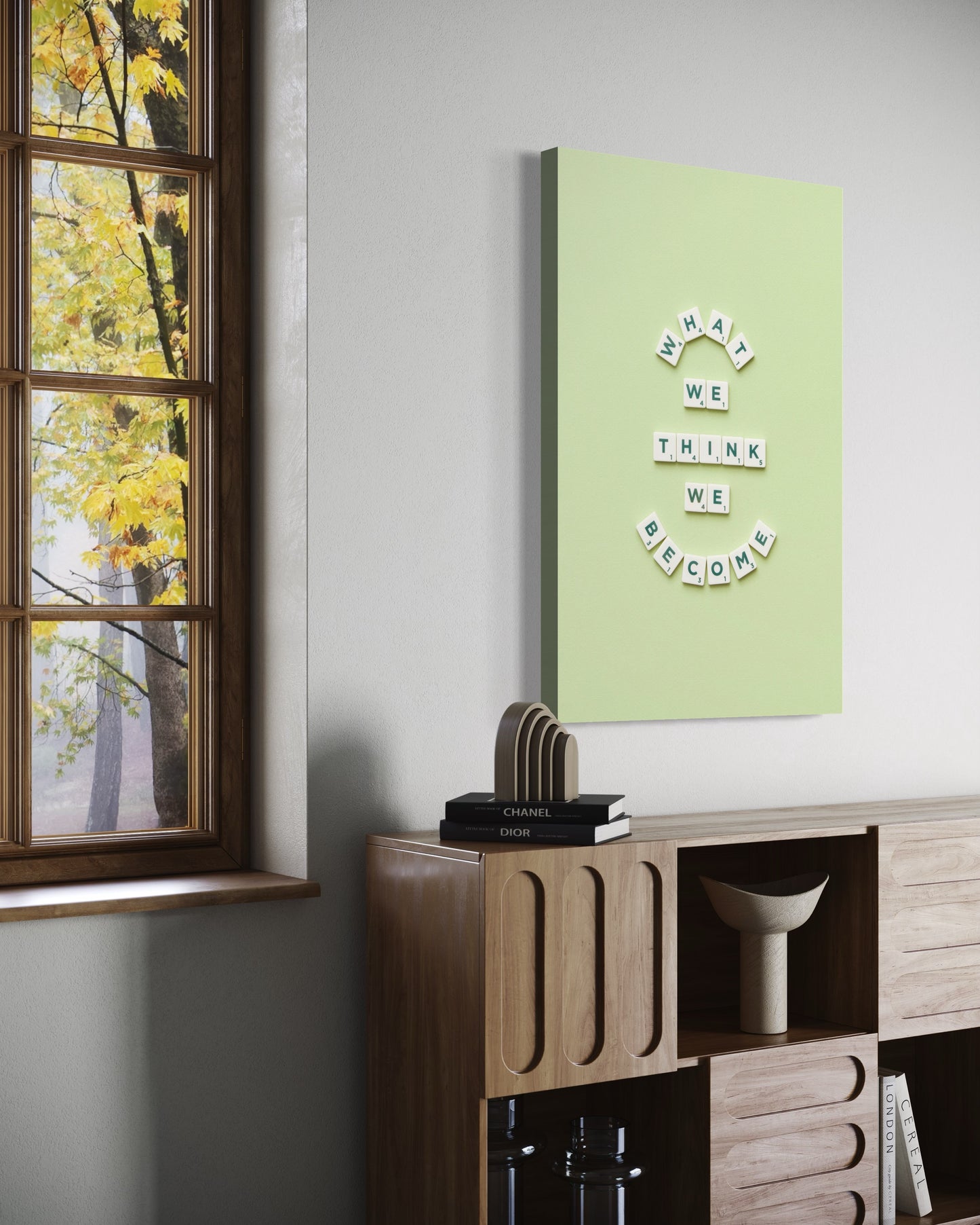 Cuadro decorativo canvas What we think we become