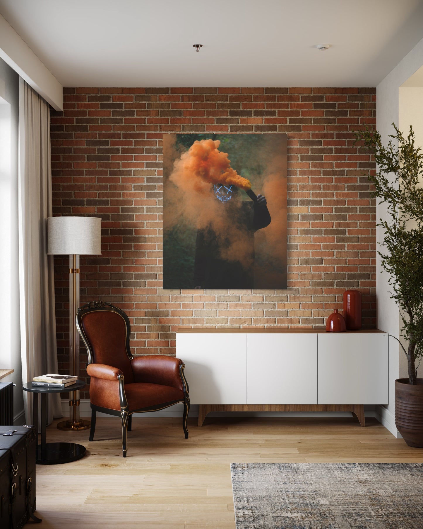 Cuadro decorativo canvas Humo