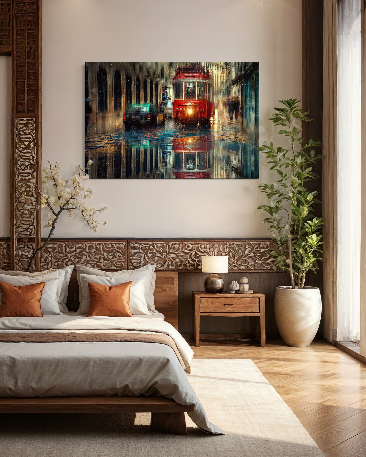 Cuadro decorativo canvas Día de lluvia