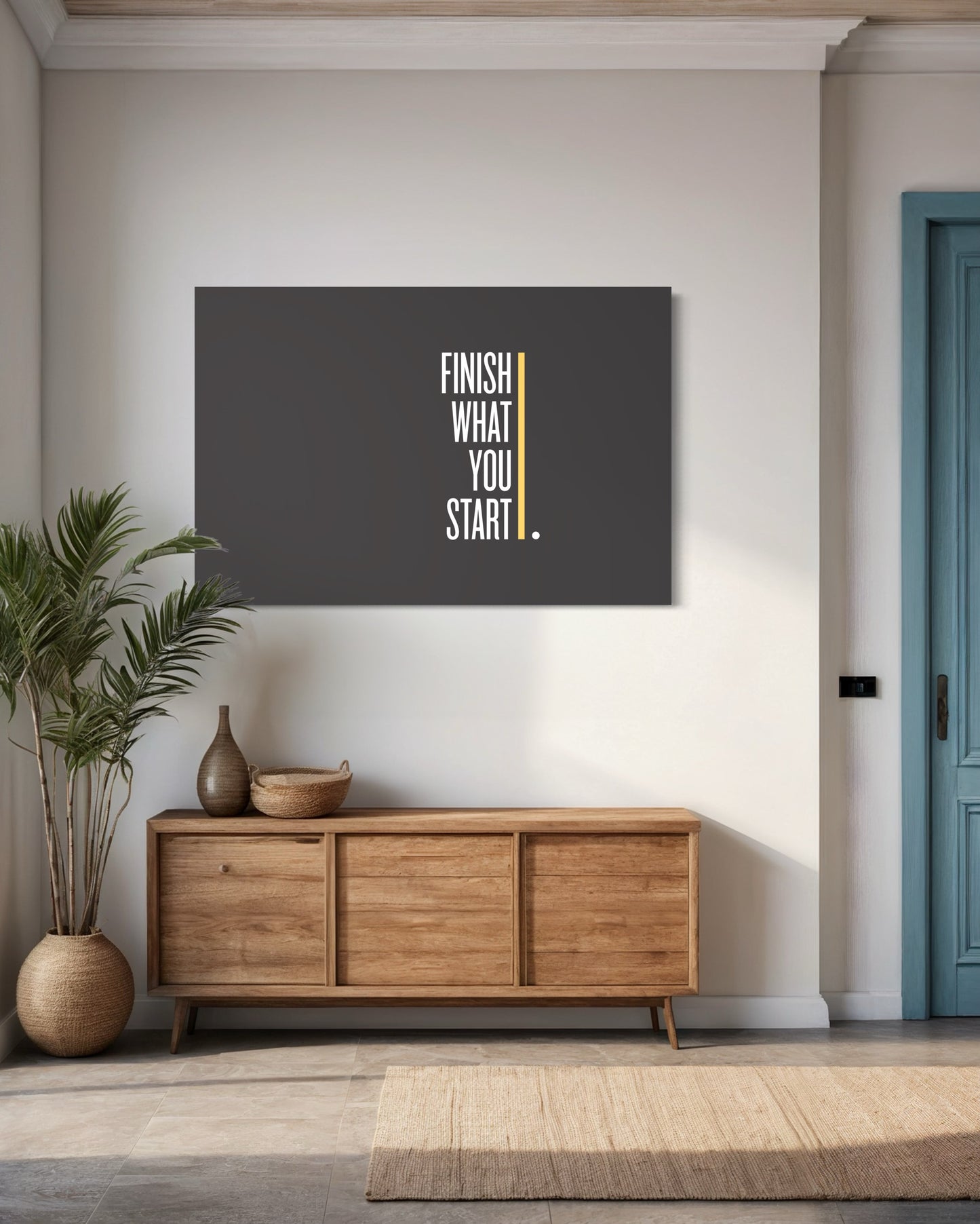 Cuadro decorativo canvas Finish what you start