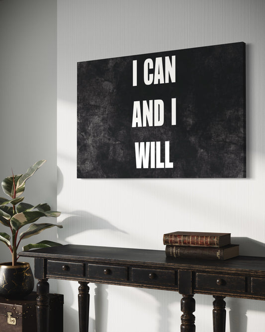 Cuadro decorativo canvas I can