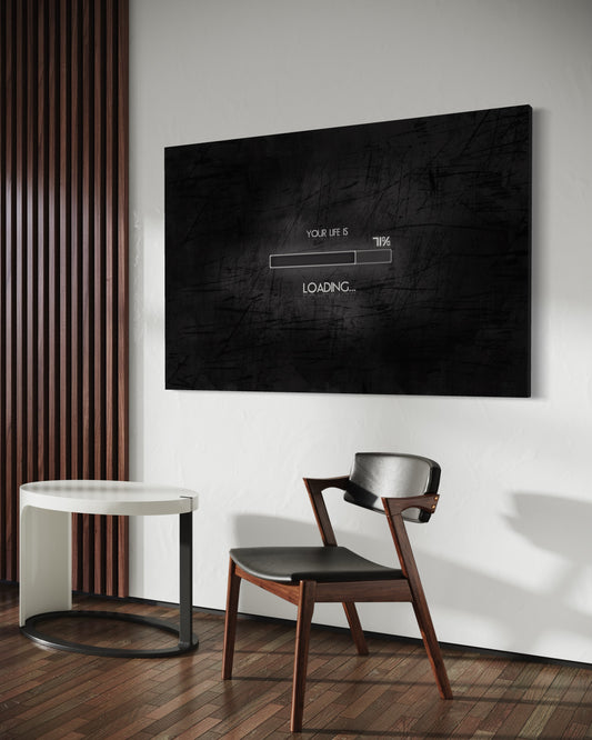 Cuadro decorativo canvas Your life is loading