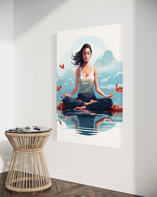 Cuadro decorativo canvas Meditación 004
