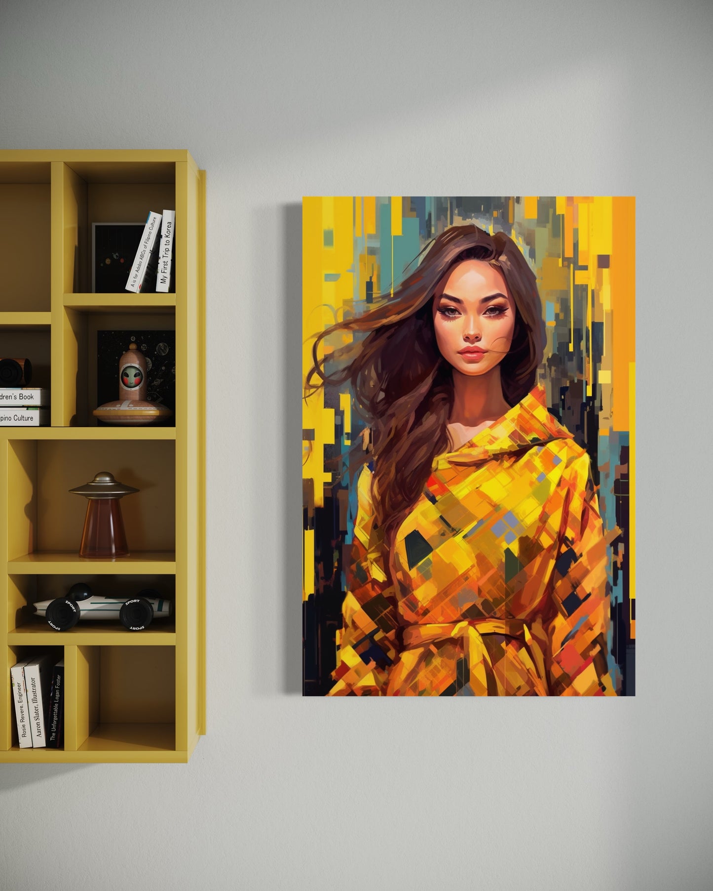 Cuadro decorativo canvas Mujer 025