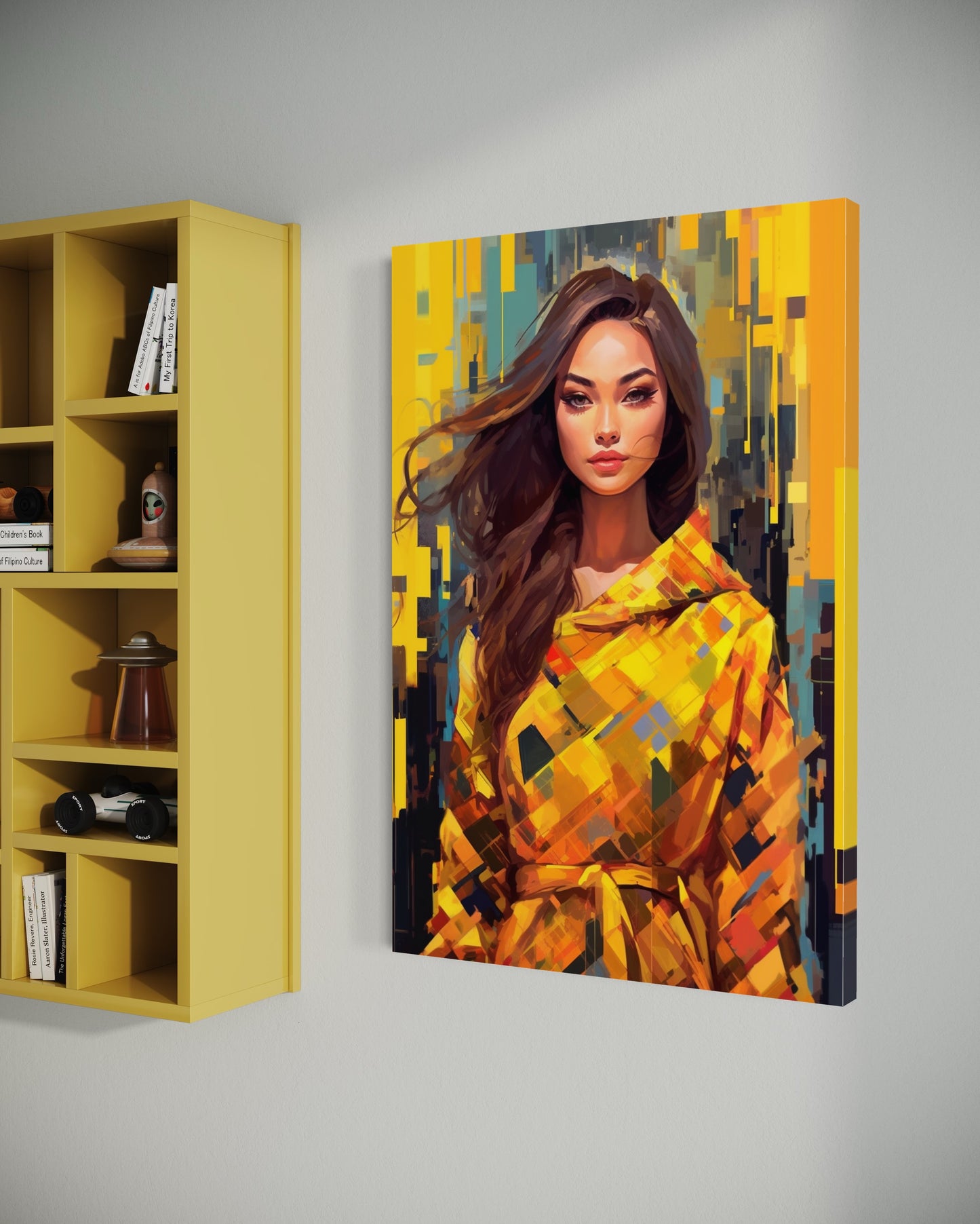 Cuadro decorativo canvas Mujer 025