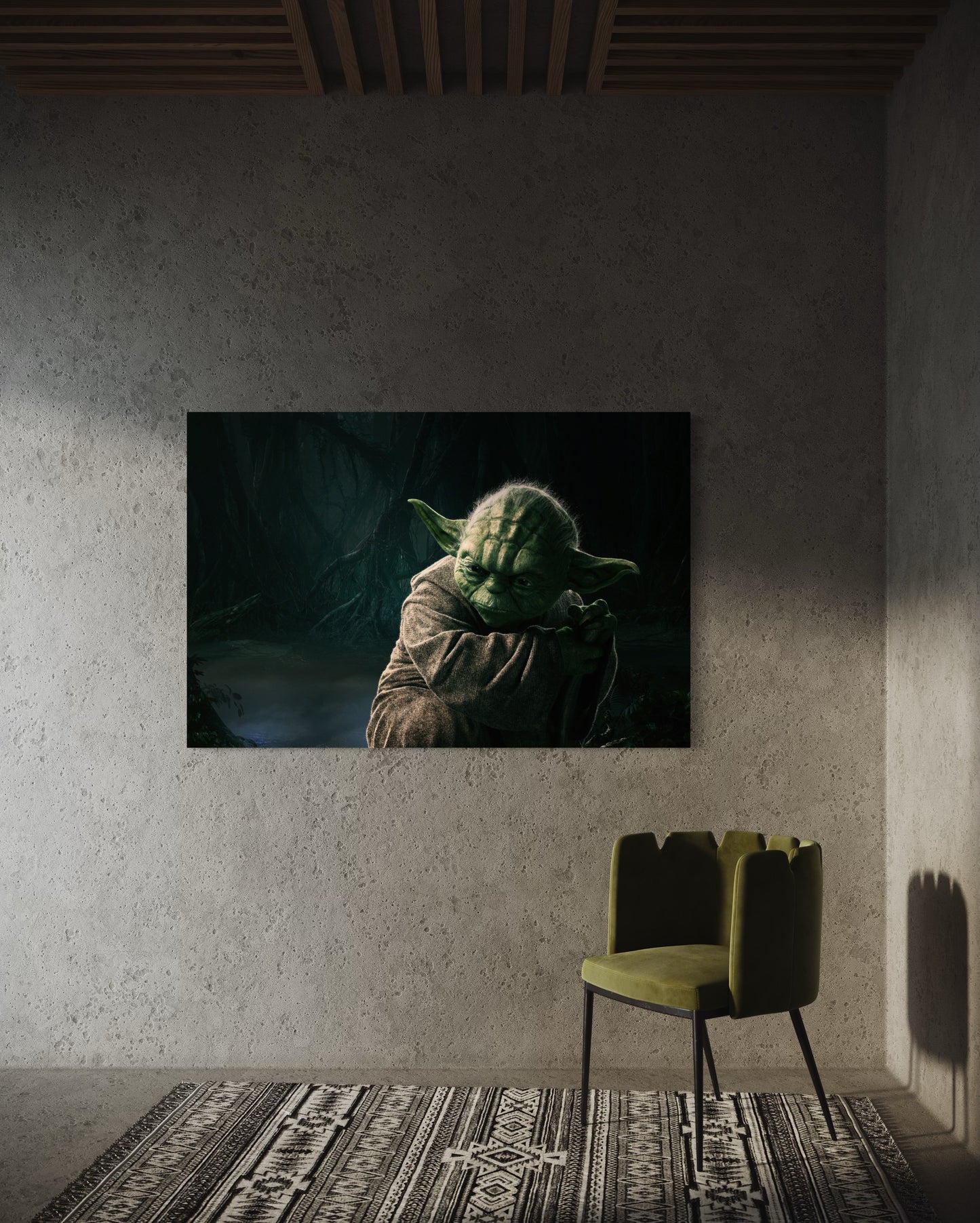 Cuadro decorativo canvas Yoda 001
