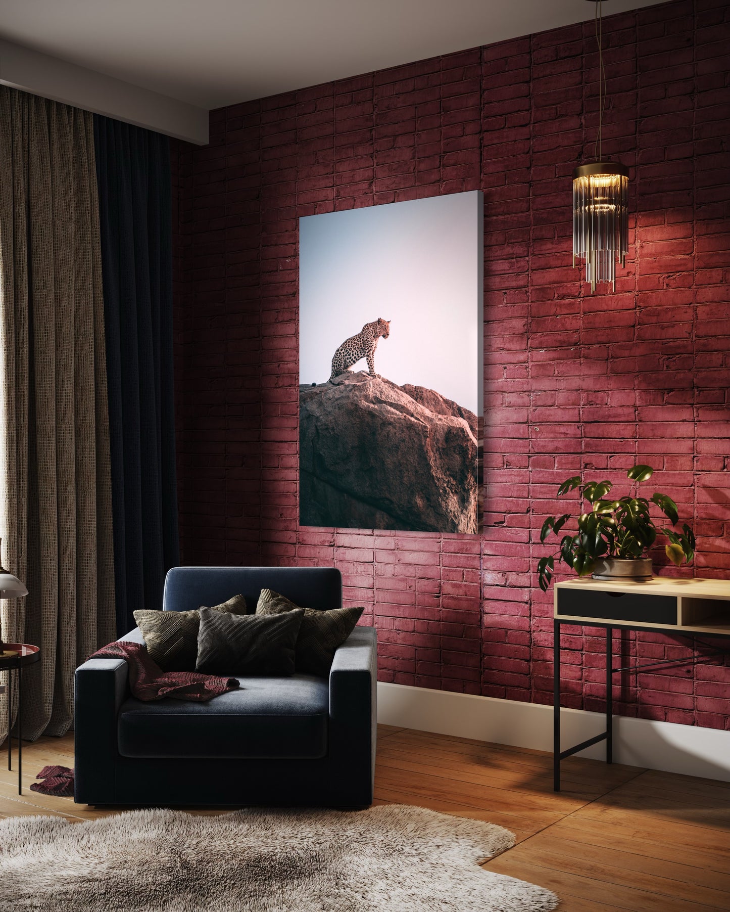 Cuadro decorativo canvas Jaguar 004