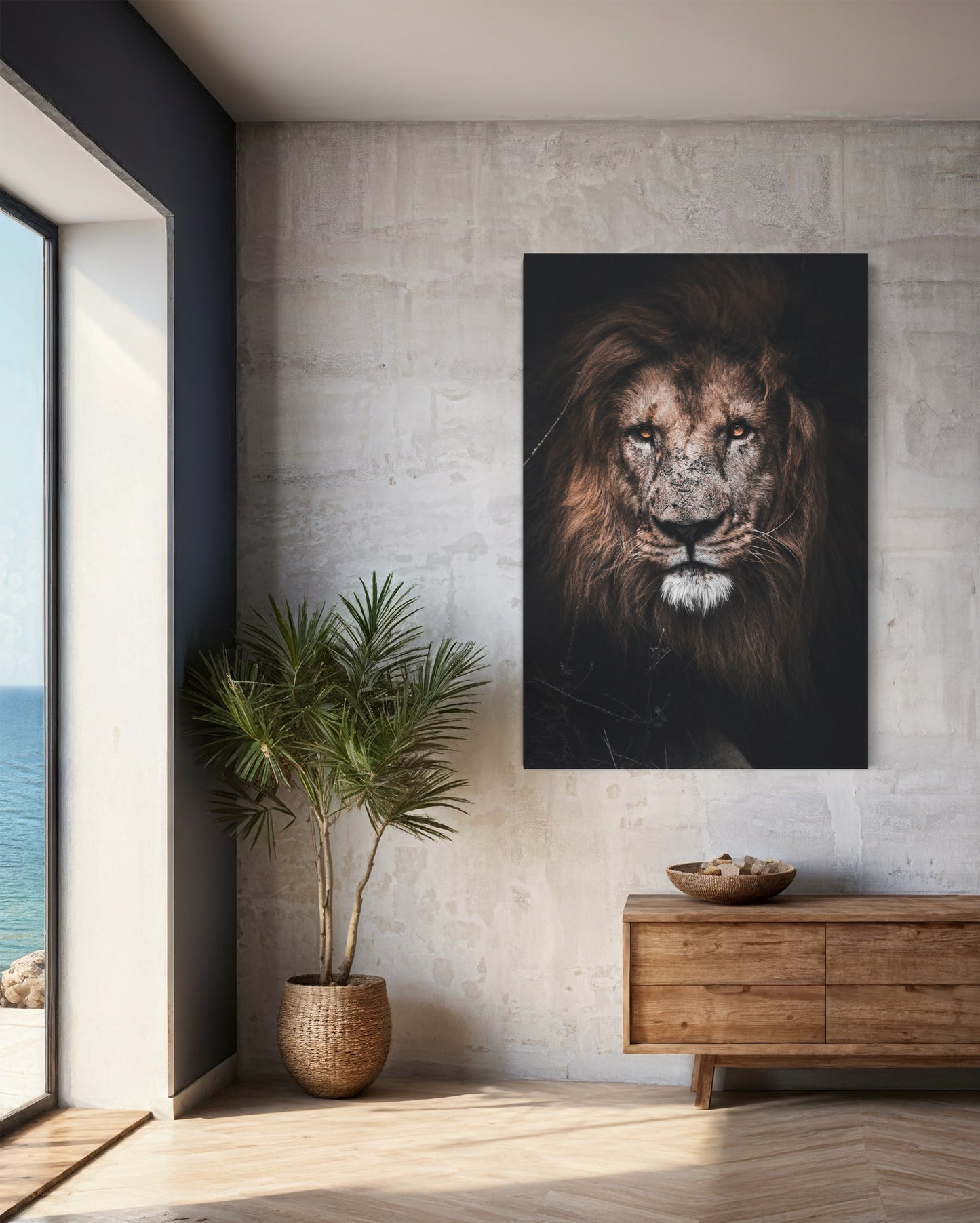 Cuadro decorativo canvas León 008
