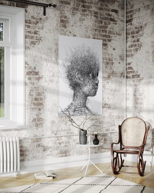 Cuadro decorativo canvas Mujer 031