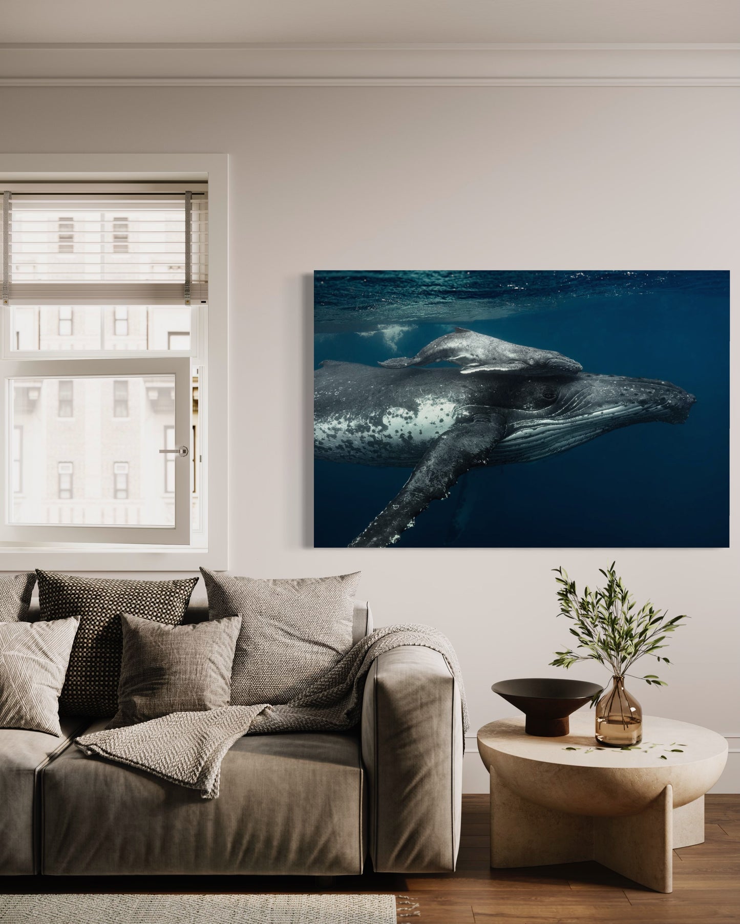 Cuadro decorativo canvas Ballenas 001