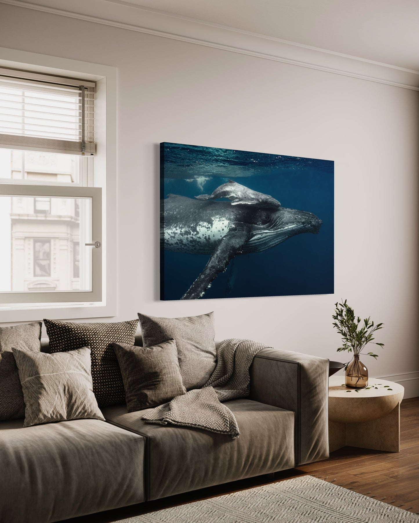 Cuadro decorativo canvas Ballenas 001