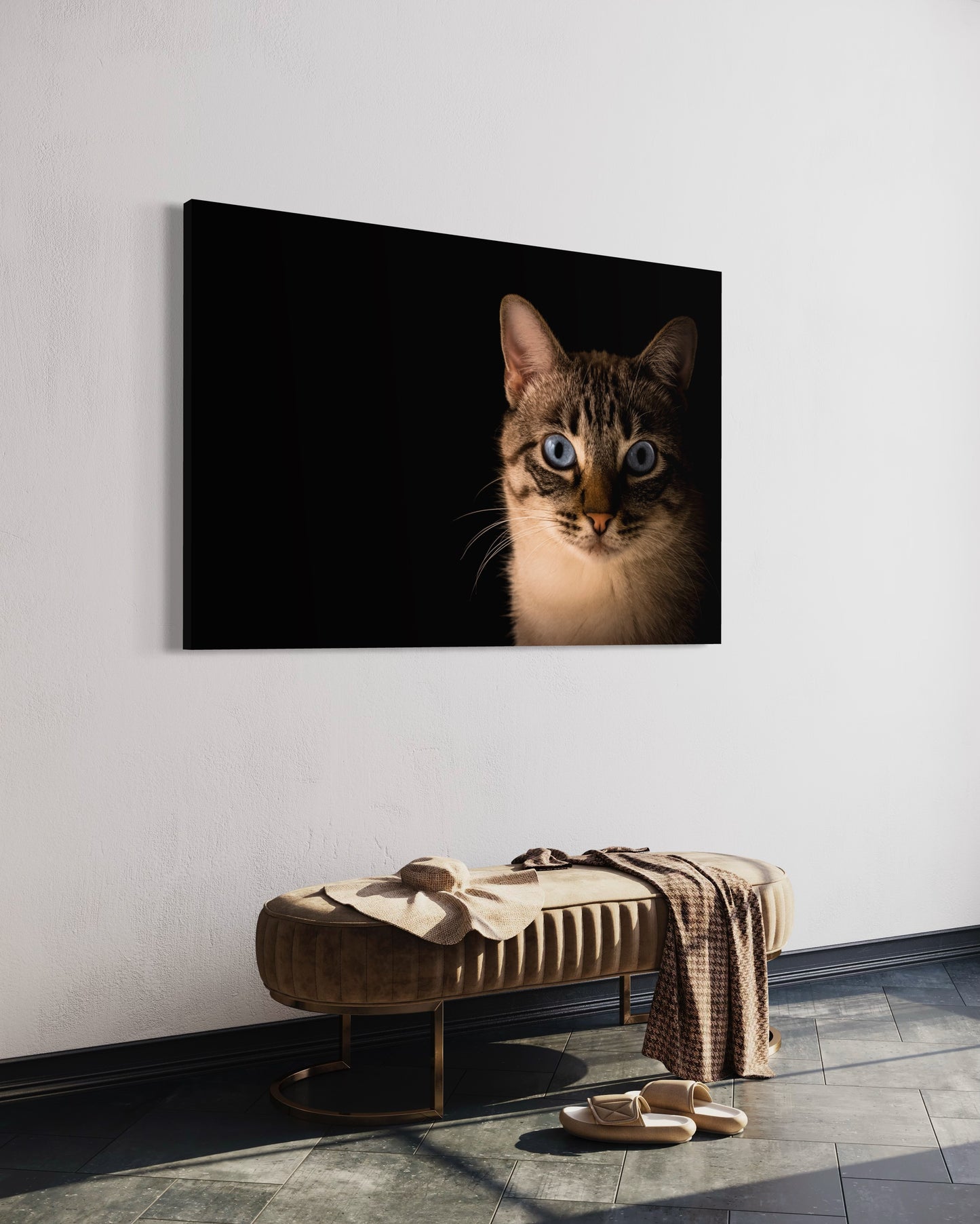 Cuadro decorativo canvas Gato 004
