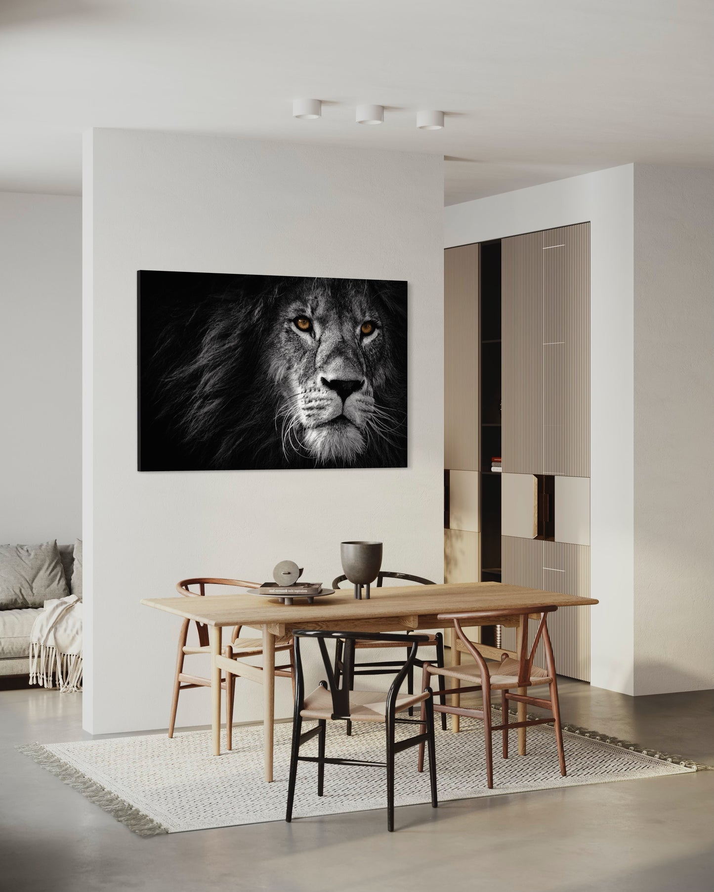 Cuadro decorativo canvas León 009