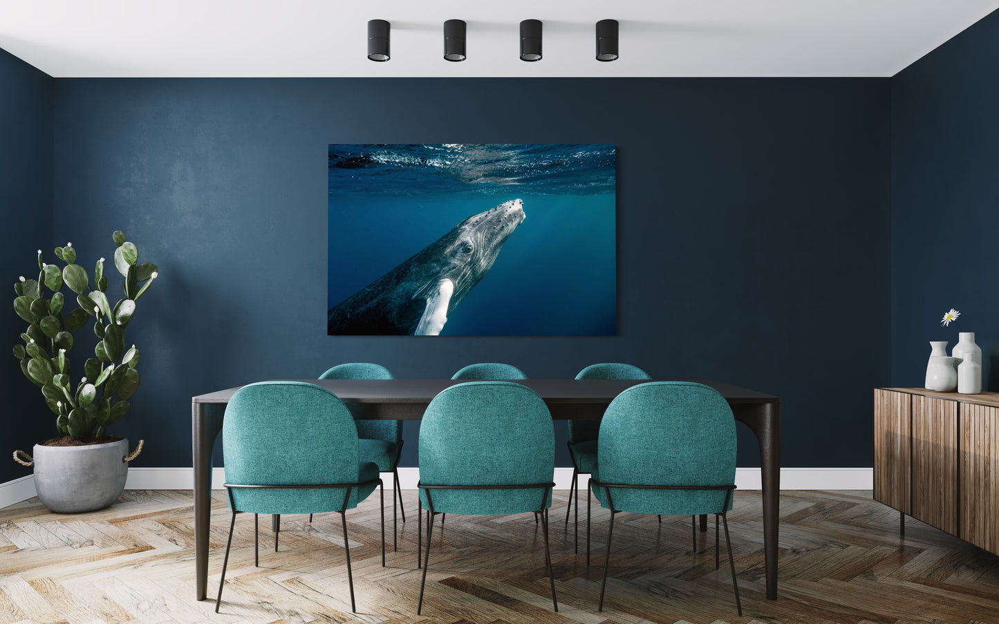 Cuadro decorativo canvas Ballena 002
