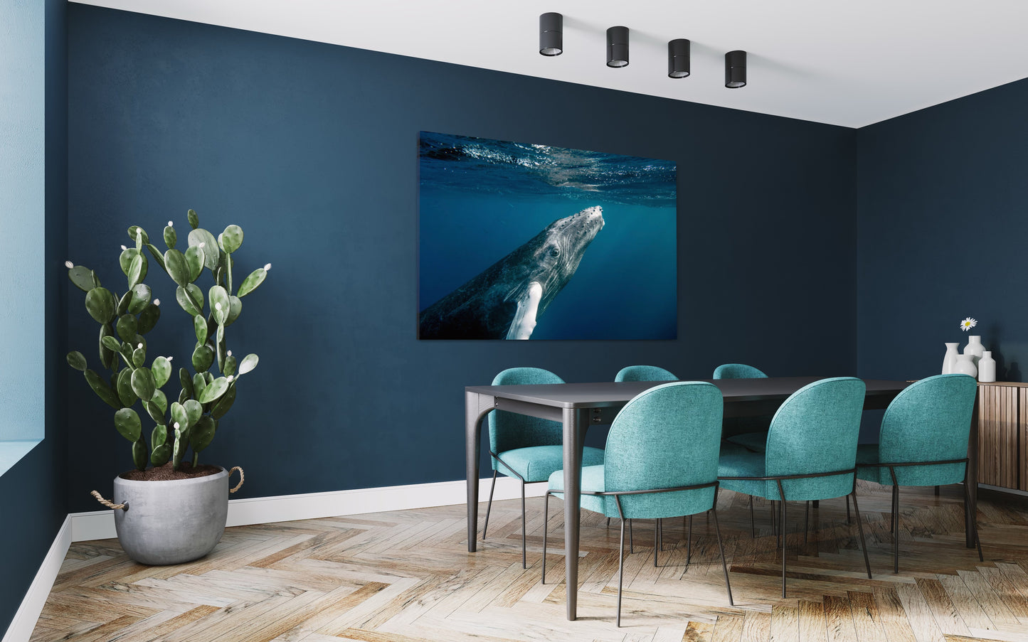 Cuadro decorativo canvas Ballena 002