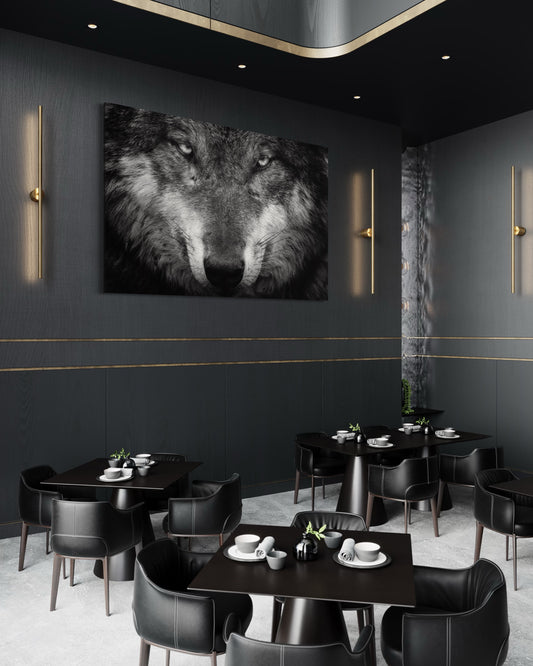 Cuadro decorativo canvas Lobo 004