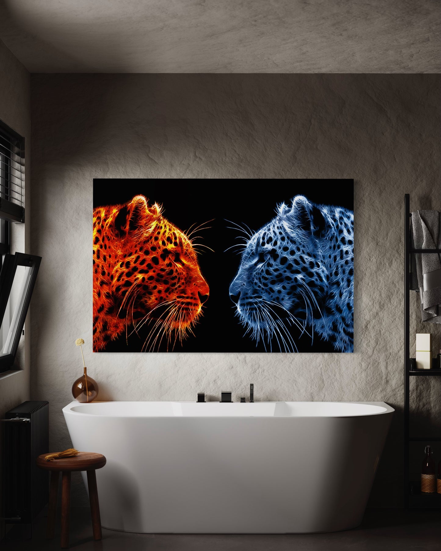 Cuadro decorativo canvas Jaguares 001