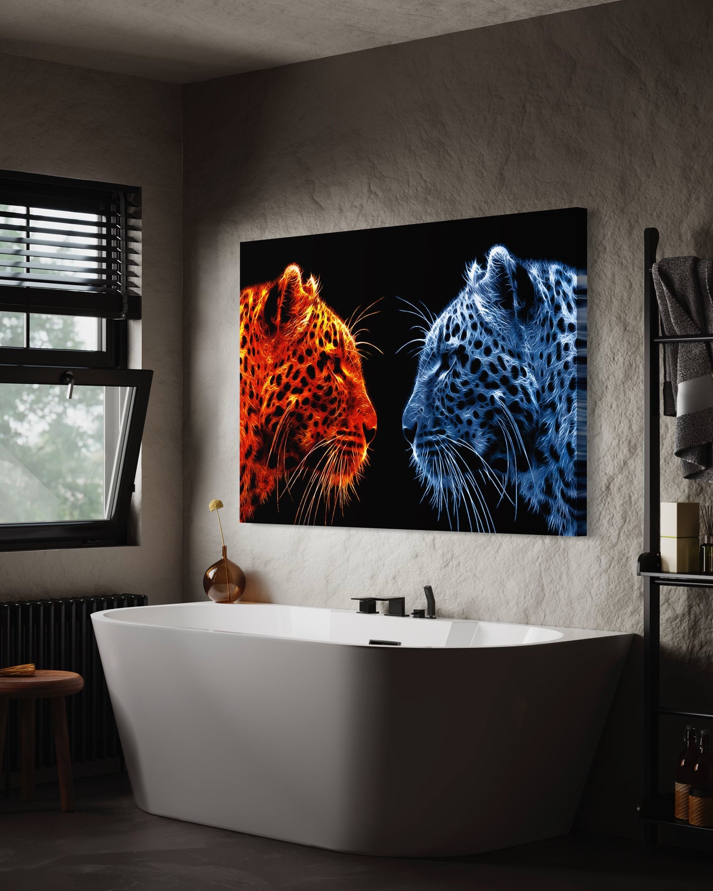 Cuadro decorativo canvas Jaguares 001