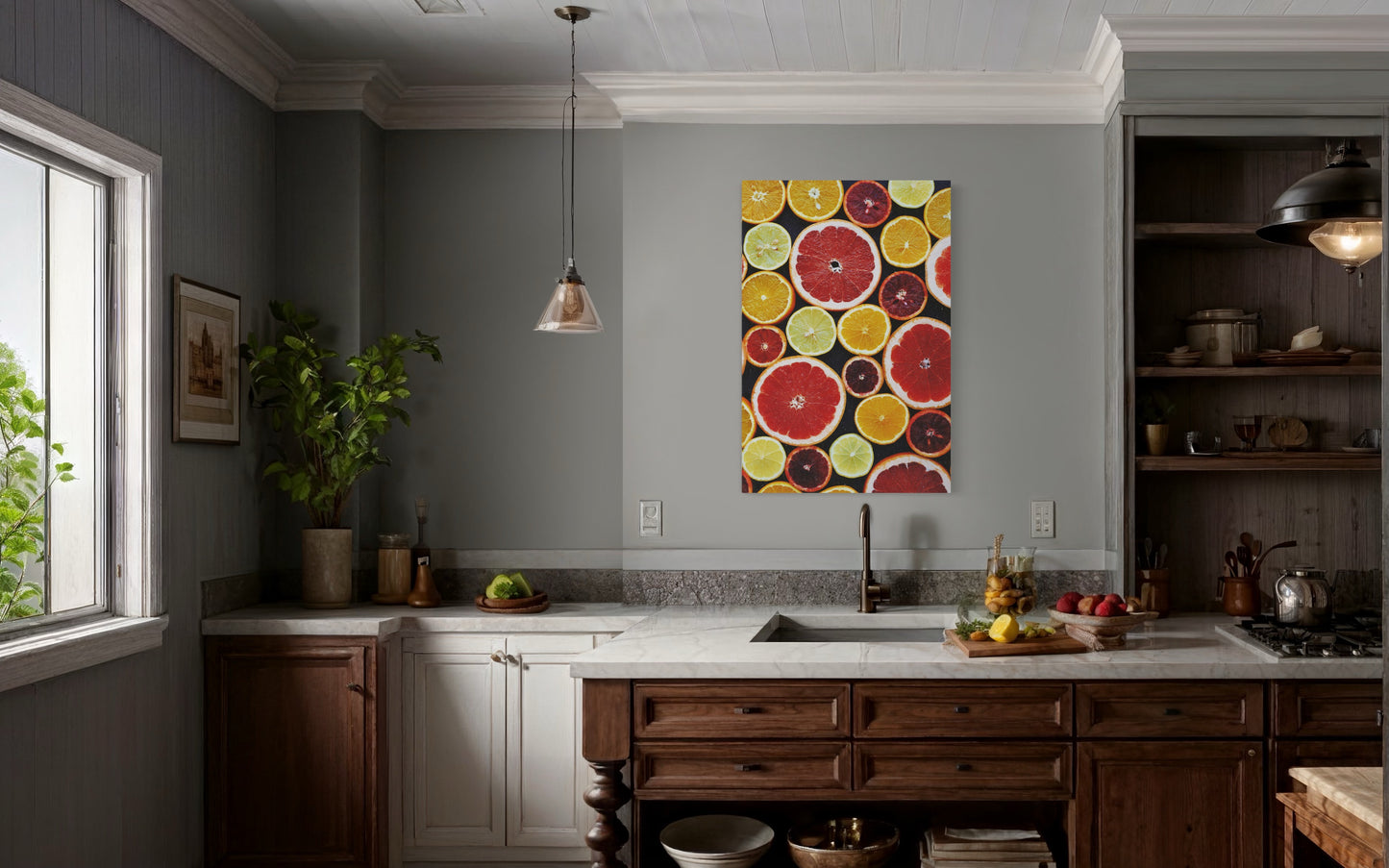 Cuadro decorativo canvas Limones, Naranjas y Toronjas