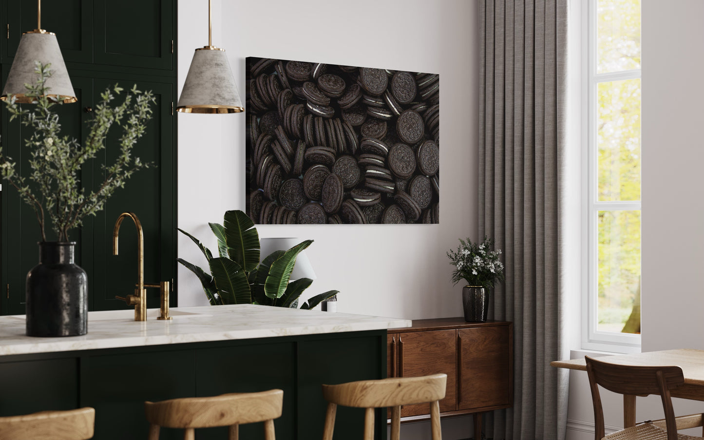 Cuadro decorativo canvas Oreos 001