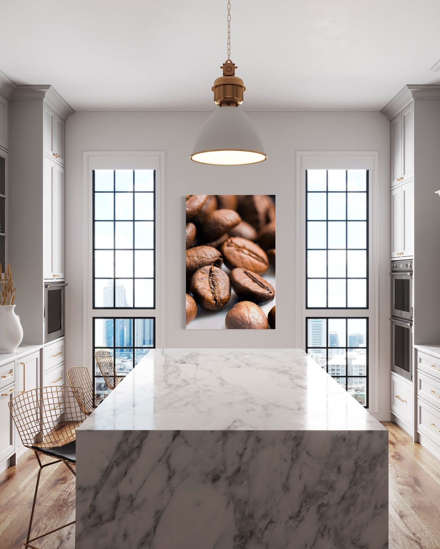 Cuadro decorativo canvas Granos de café 001