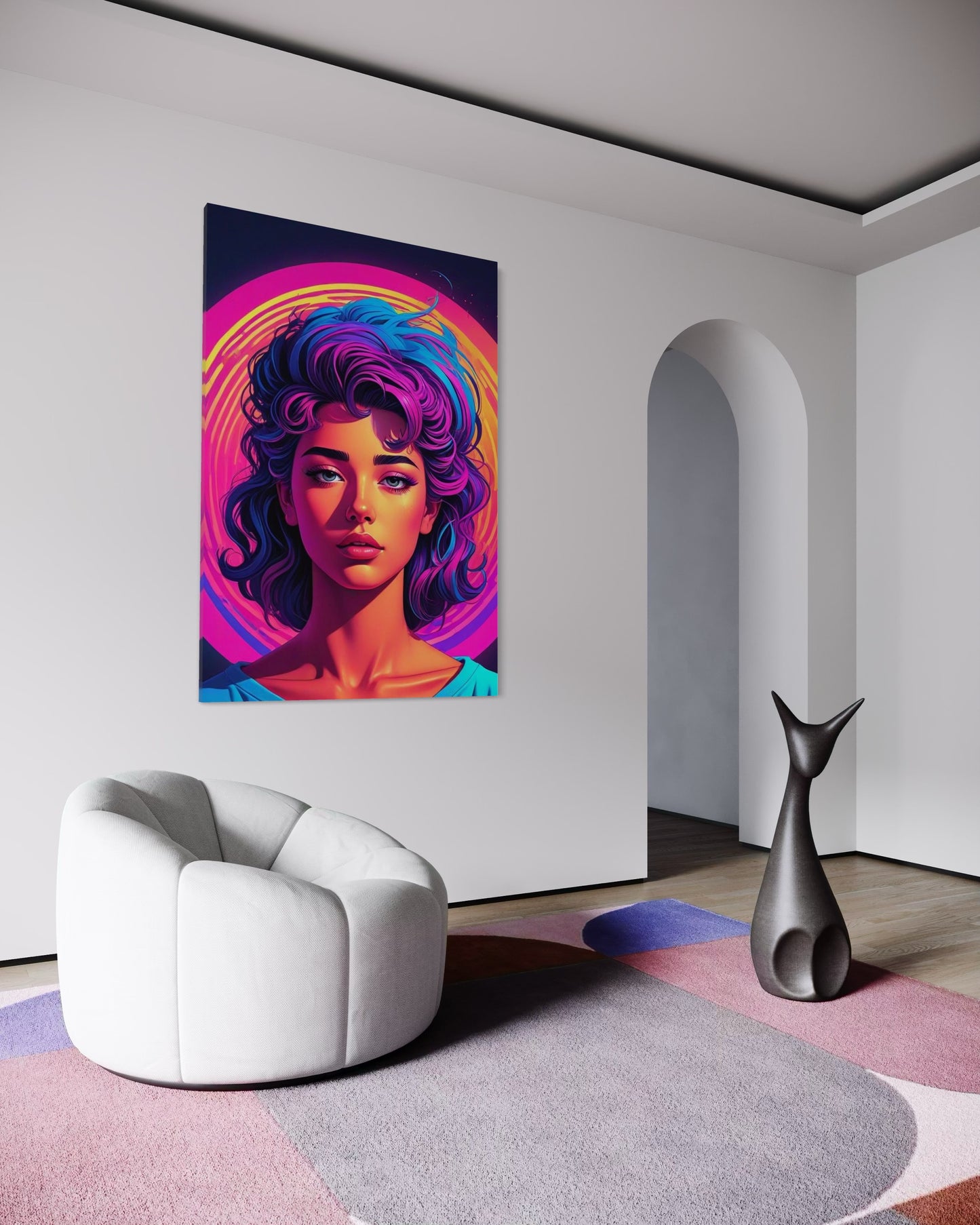 Cuadro decorativo canvas Mujer 032