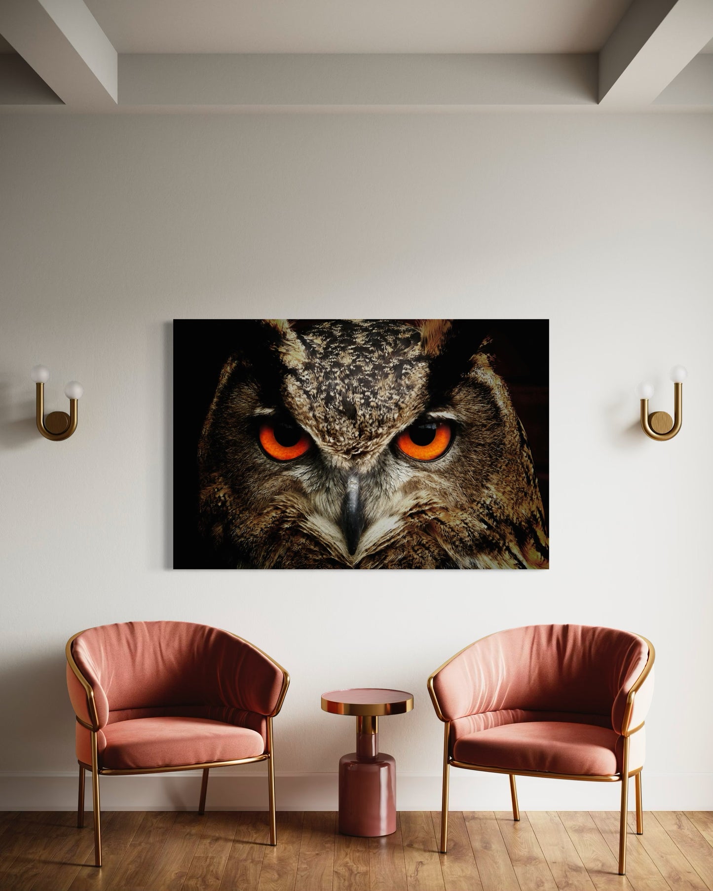 Cuadro decorativo canvas Búho 003