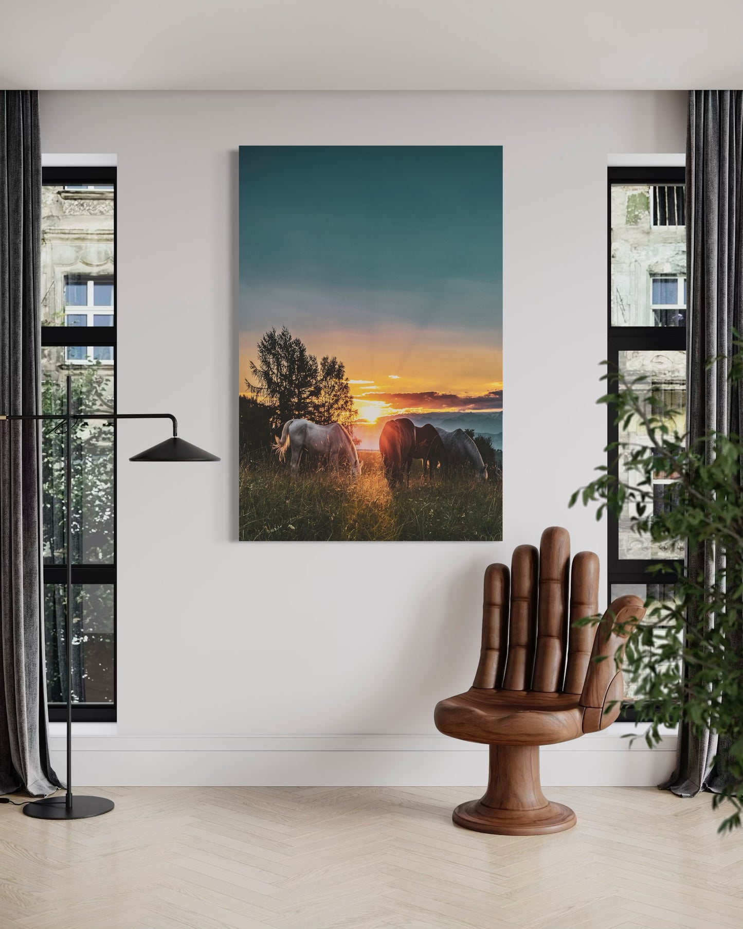 Cuadro decorativo canvas Caballos 001