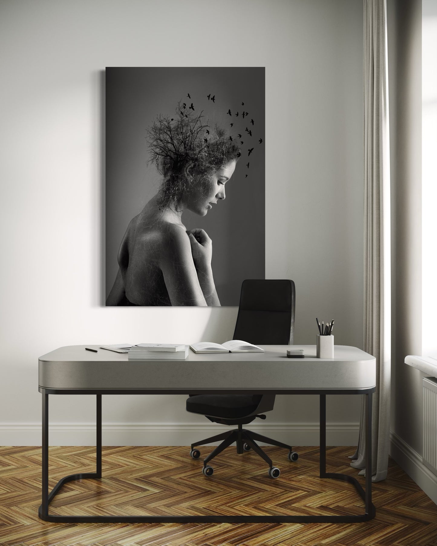 Cuadro decorativo canvas Mujer 035