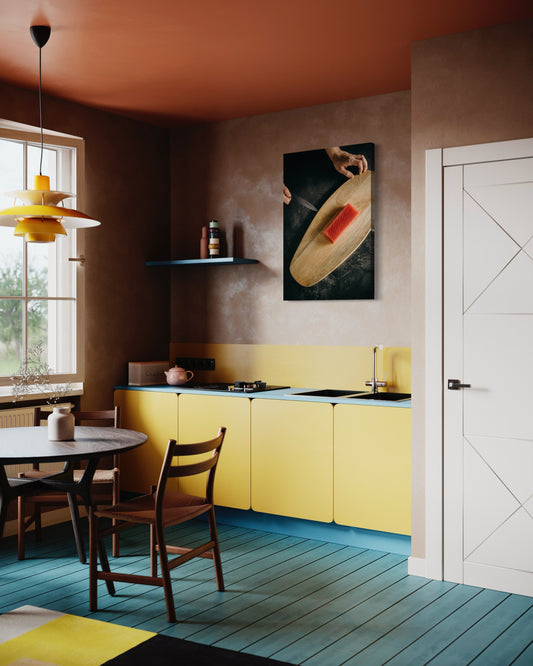 Cuadro decorativo canvas Salmón 001