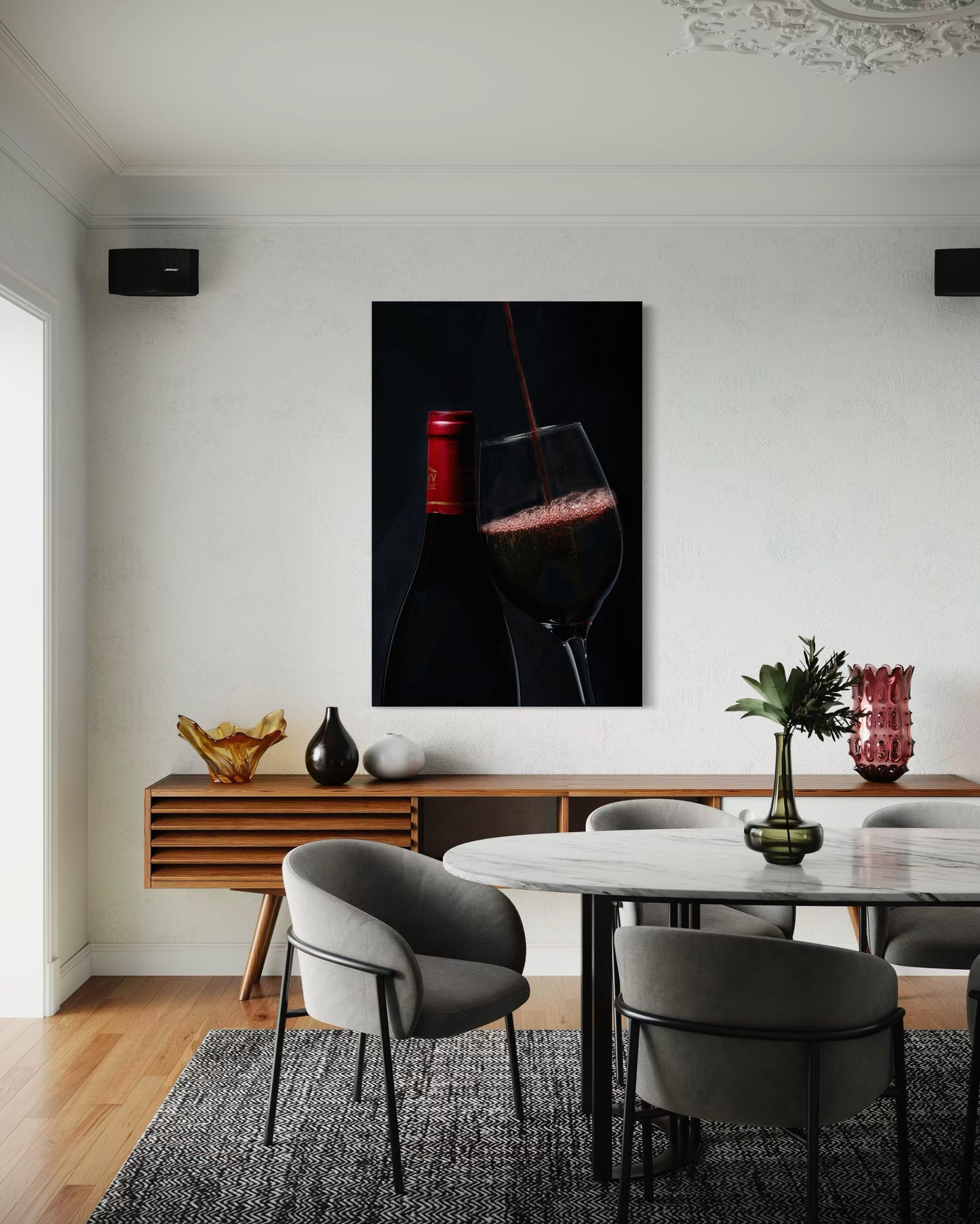 Cuadro decorativo canvas Vino 003