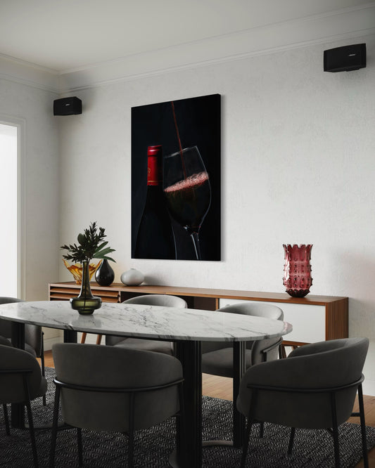 Cuadro decorativo canvas Vino 003