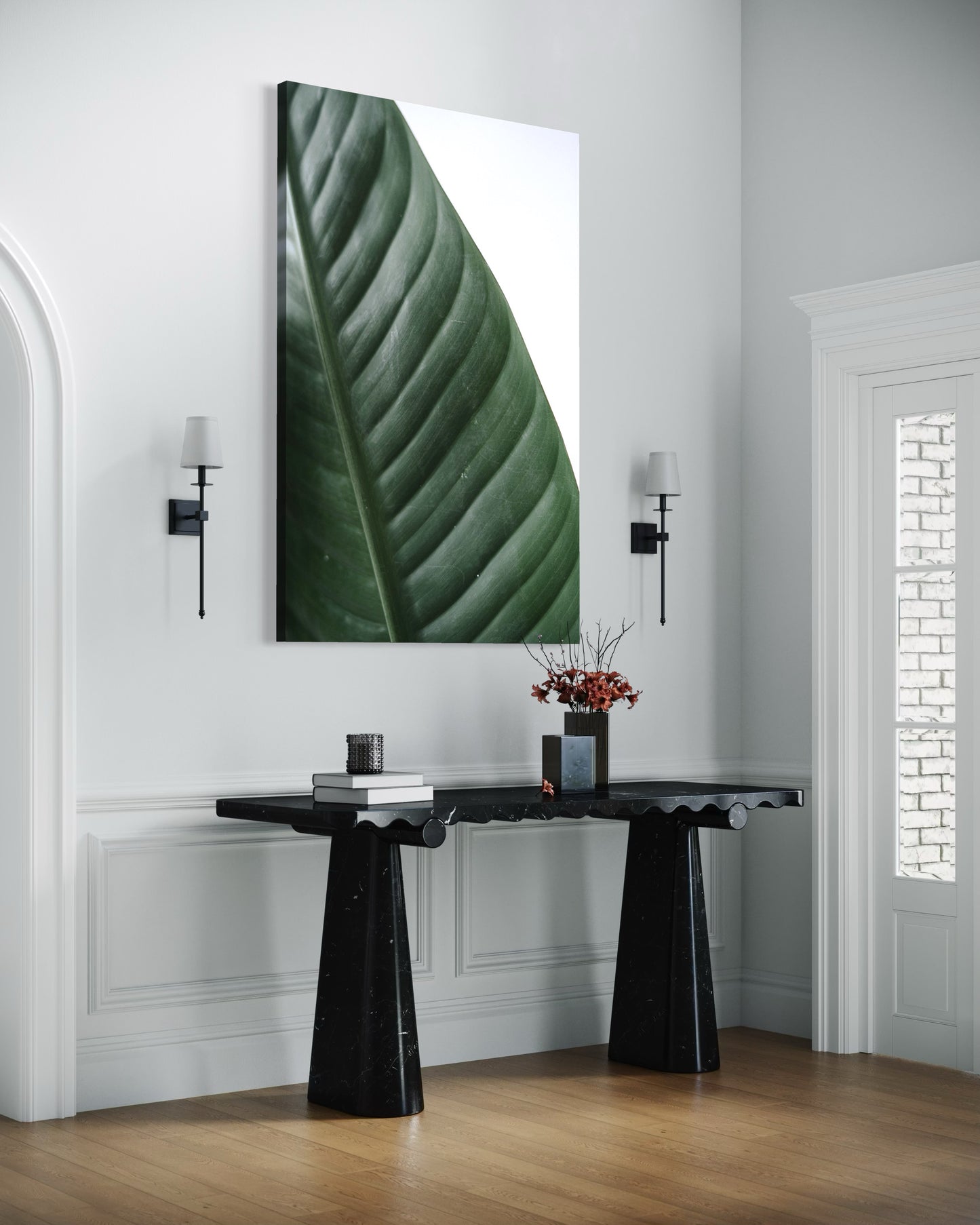 Cuadro decorativo canvas Hojas 005