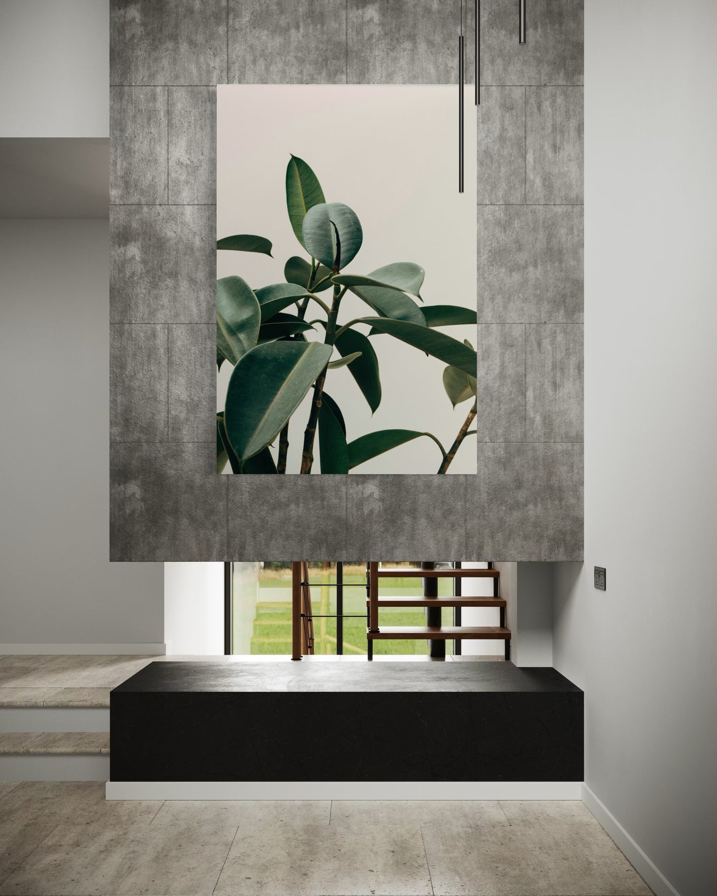 Cuadro decorativo canvas Hojas 007