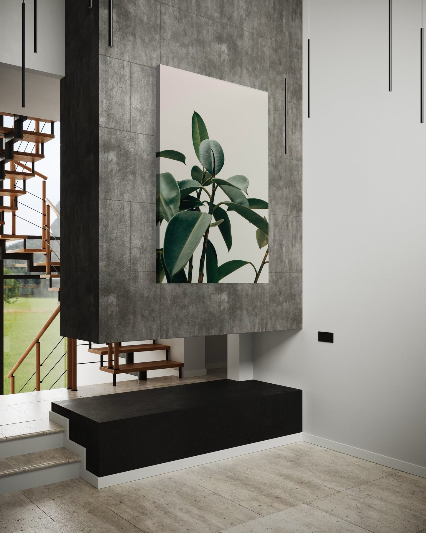 Cuadro decorativo canvas Hojas 007