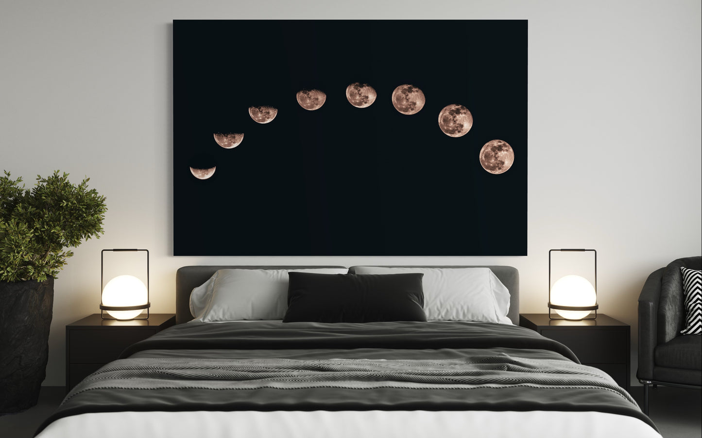 Cuadro decorativo canvas Ciclo Lunar 001