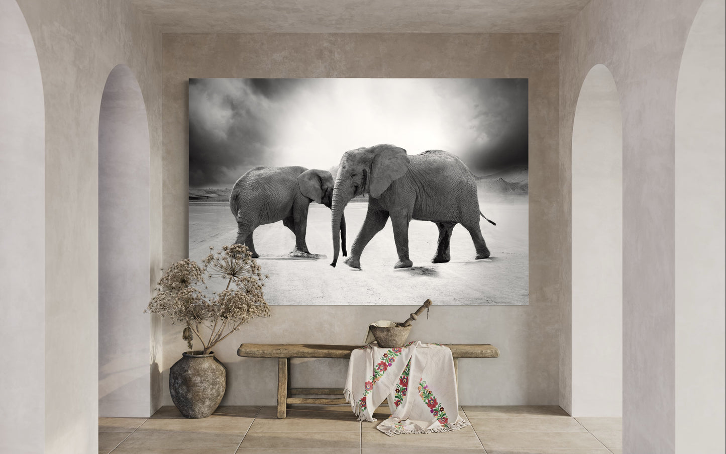Cuadro decorativo canvas Elefantes 002